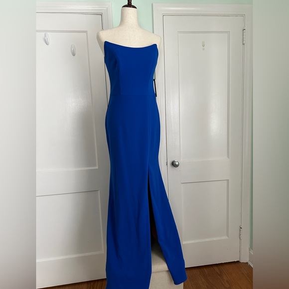 NEW Betsy & Adam Cobalt Blue Formal Dress - Picture 9 of 10
